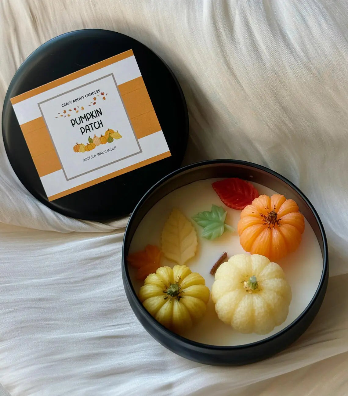 Pumpkin Patch Soy Wax Candle Decor