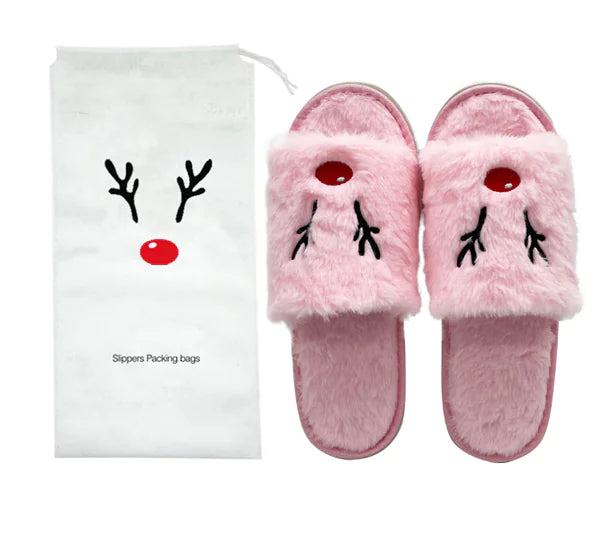 Anti Slip Slippers Pumpkin and Deer
