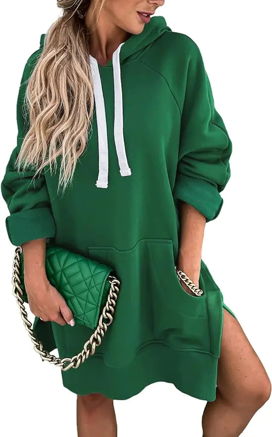 Oversized Hoodie Dress Mult. Colors
