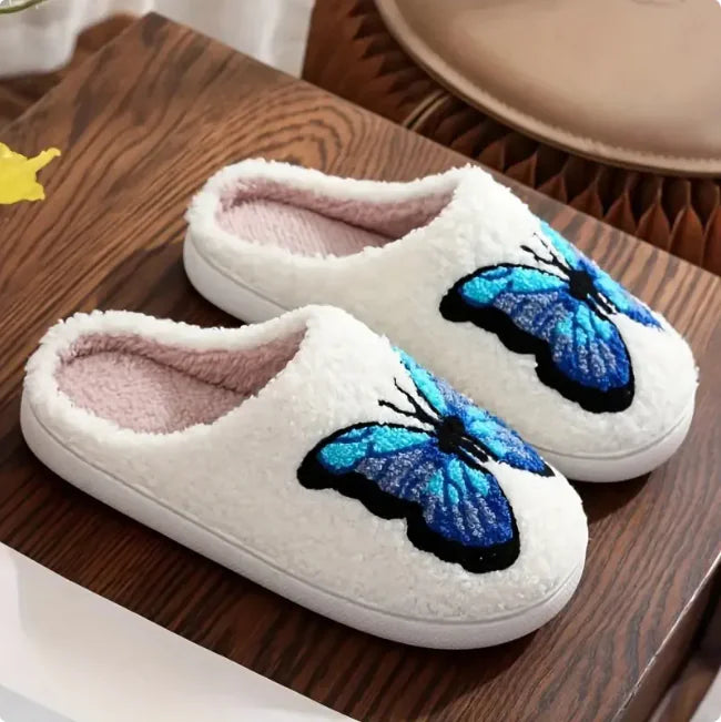 Cozy Embroidered Slippers Multi-Variant