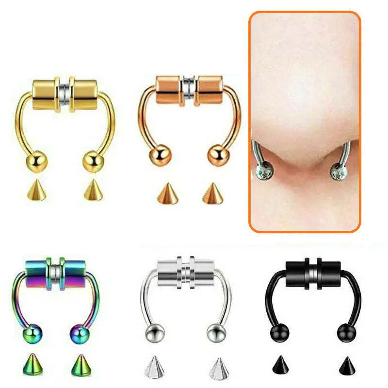 Magnetic Fake Nose Rings