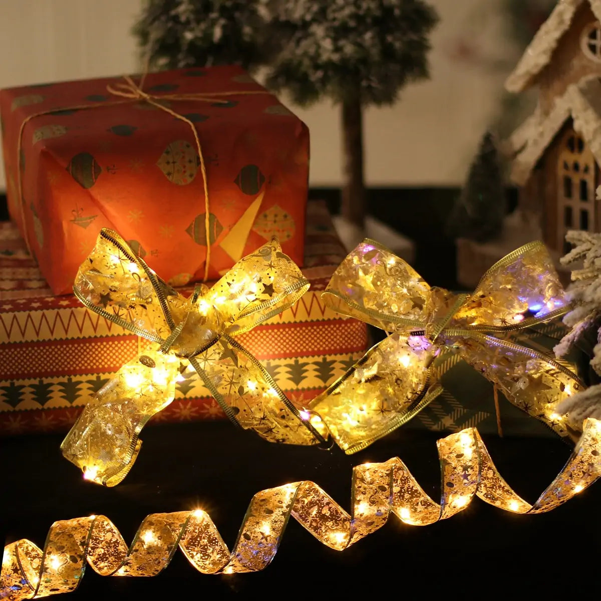 Ribbon Christmas Lights