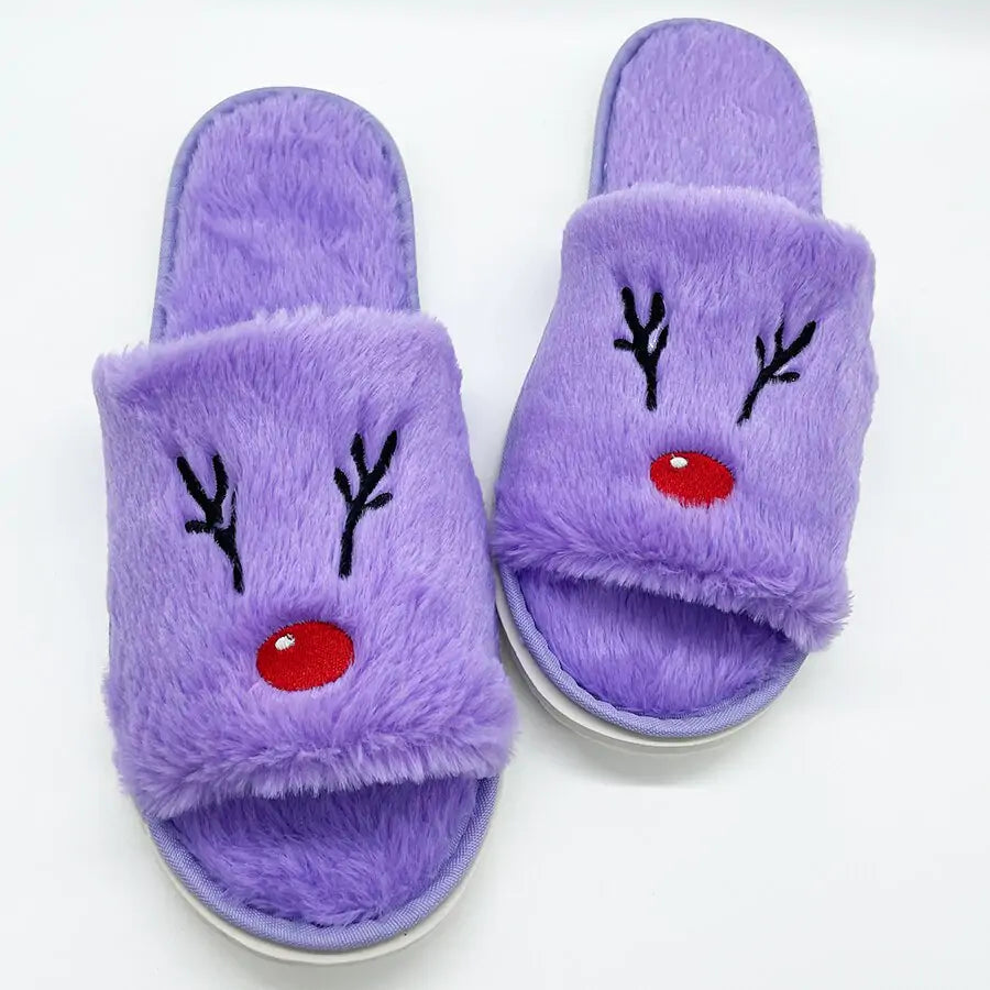 Anti Slip Slippers Pumpkin and Deer