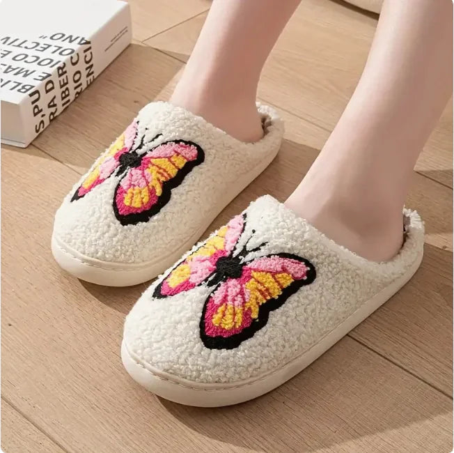 Cozy Embroidered Slippers Multi-Variant