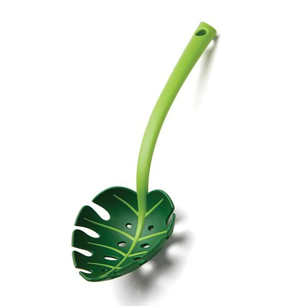 Leaf-Shaped Colander Spoon