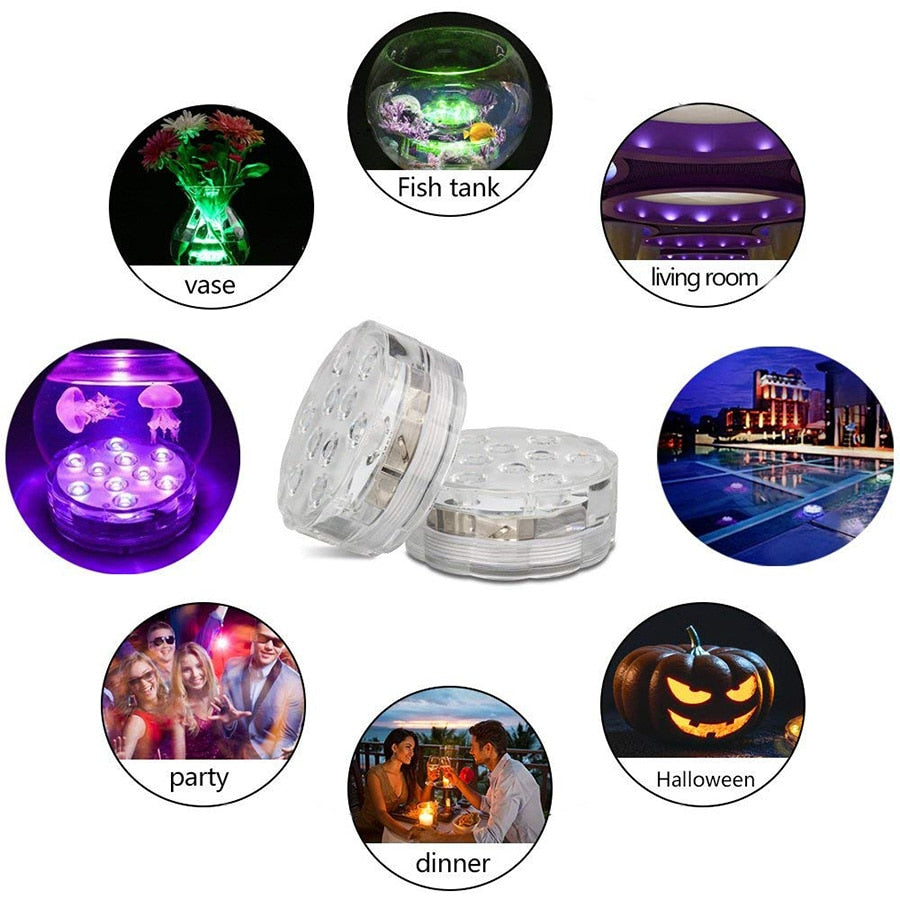 10 LED Remote Controlled RGB Battery Operated Light