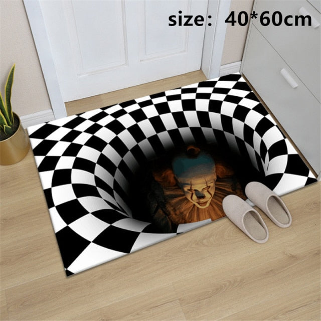 Clown Trap Floor Mat 3D Halloween