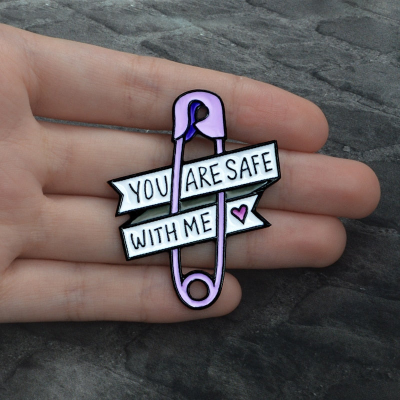 Safety Pin Brooch