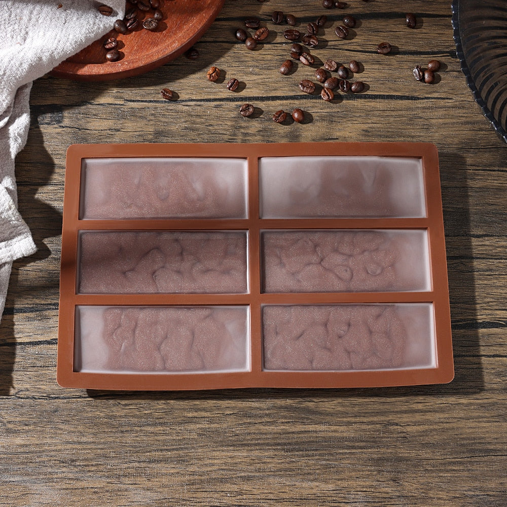 6 Cells Silicone Chocolate Mold