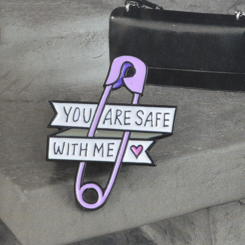 Safety Pin Brooch