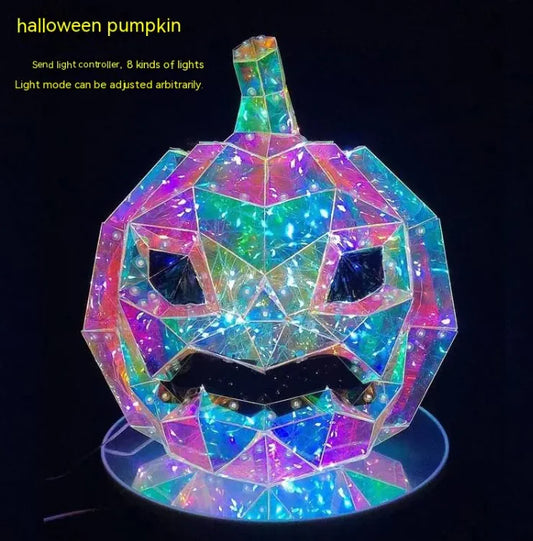 Geometric LED Pumpkin Decoration