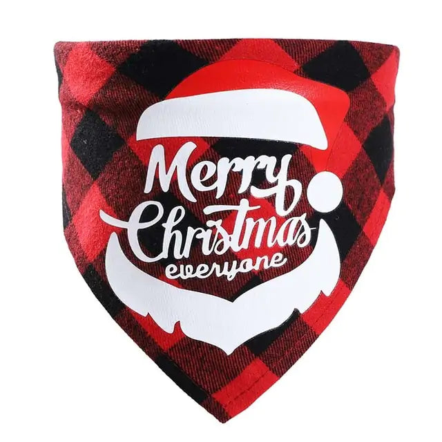 Christmas Plaid Pet Bandanas
