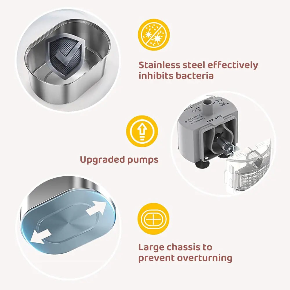 Pet Water Dispenser Stainless Steel