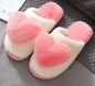 Fuzzy Heart Women's Slippers