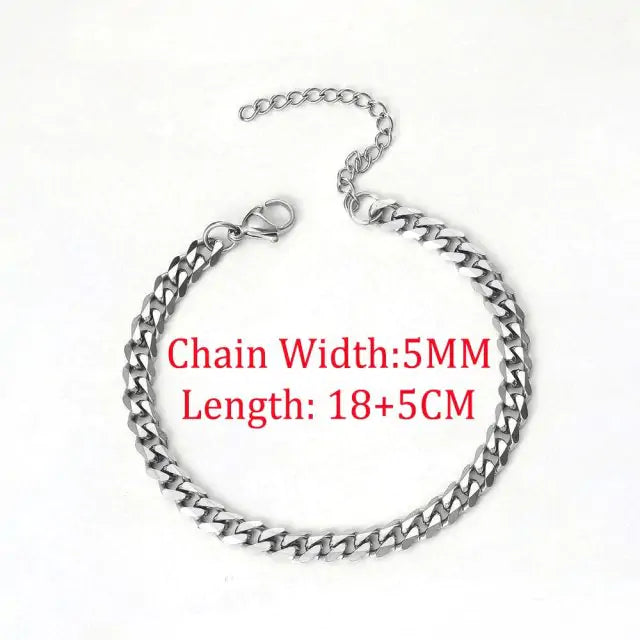Chain Bracelet Different Widths