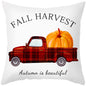 Maple Leaf Pumpkin Pillowcase Cover