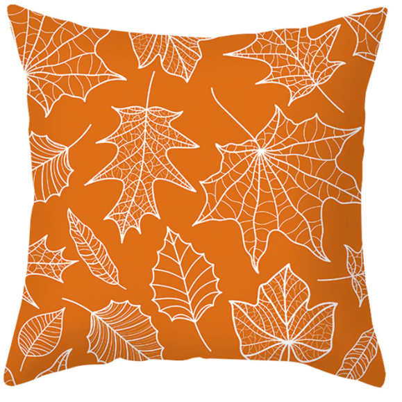 Maple Leaf Pumpkin Pillowcase Cover