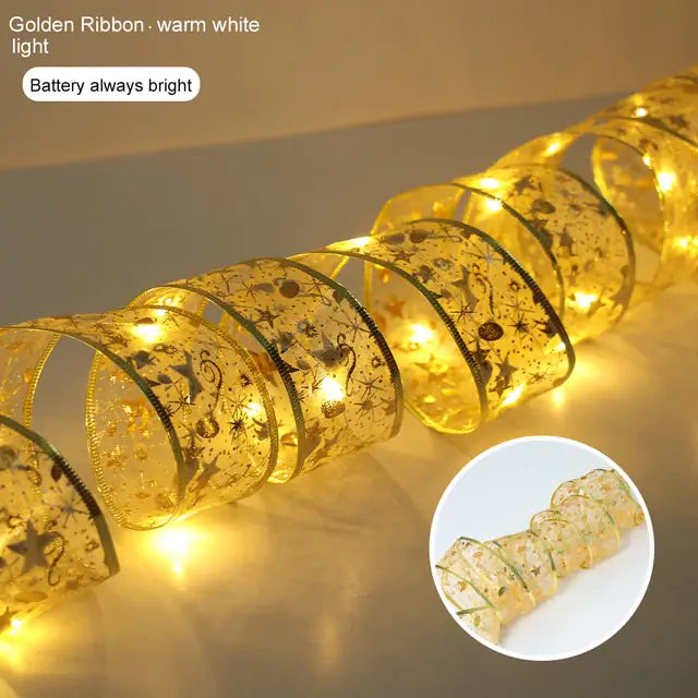 Ribbon Christmas Lights