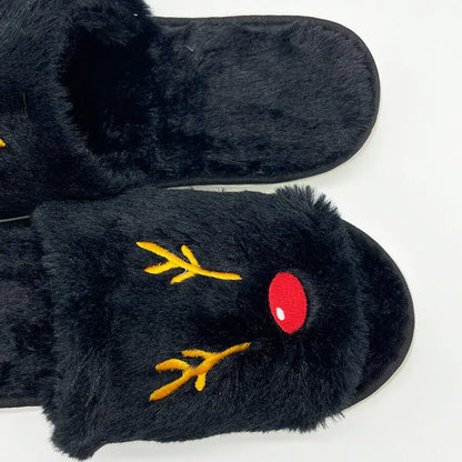 Anti Slip Slippers Pumpkin and Deer