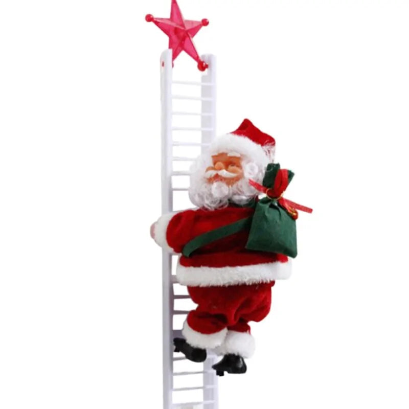 Santa Climbing Ladder Decoration