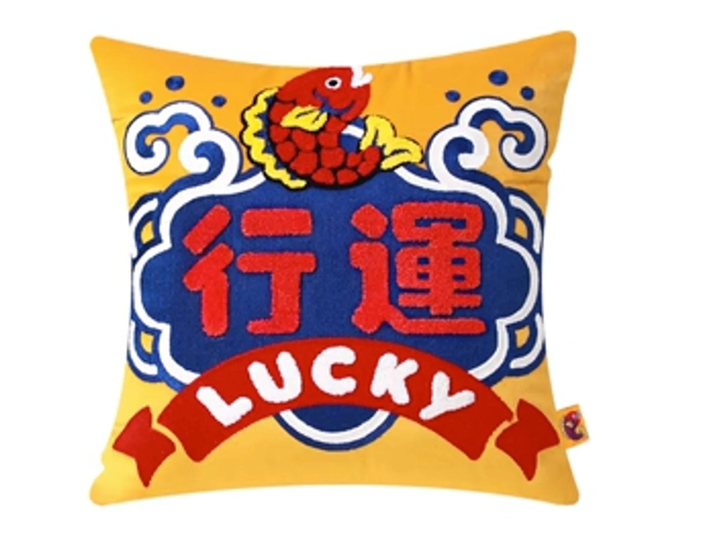 Lucky Koi Decorative Pillow