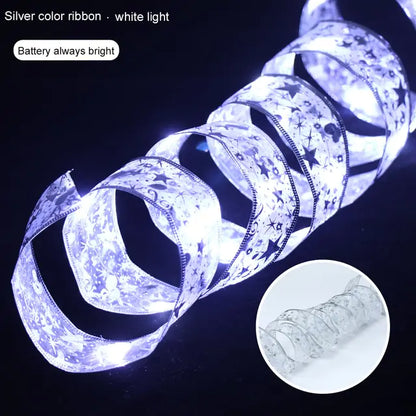 Ribbon Christmas Lights