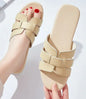 Soft Bottom Cowhide Slippers