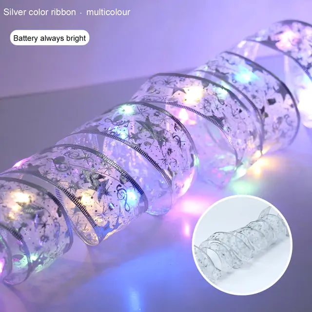 Ribbon Christmas Lights