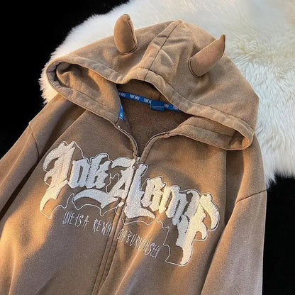 Punk Horned Hoodie