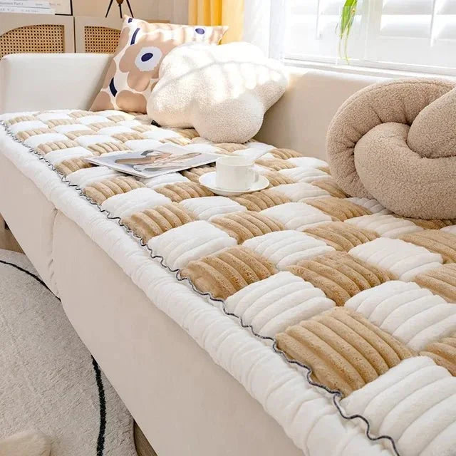 Checkered Sofa Cover