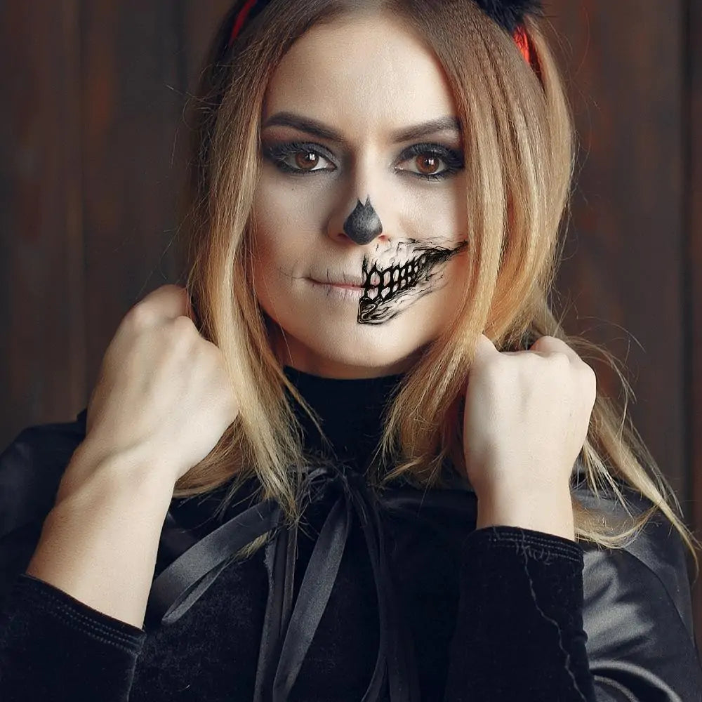 Ghost Teeth Temporary Tattoo