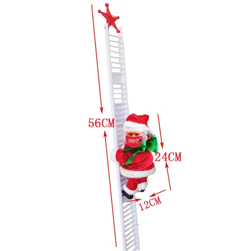 Santa Climbing Ladder Decoration