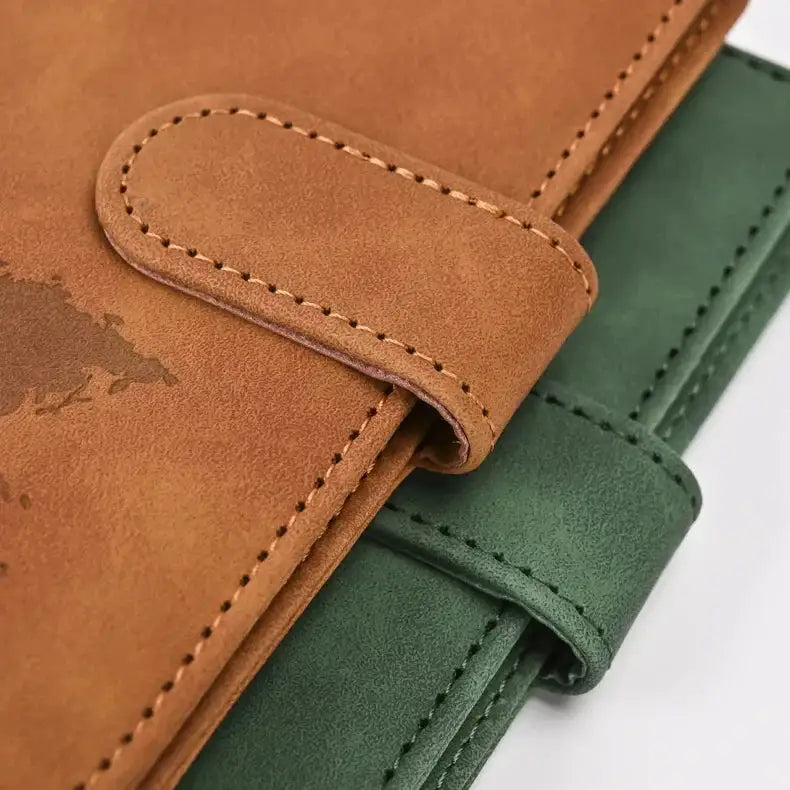 Faux Leather Passport and Card Holder
