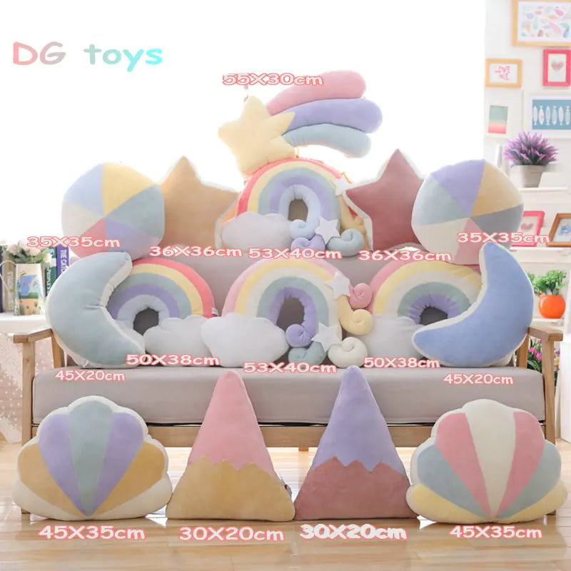 Shaped Pastel Pillow Variants