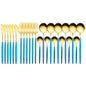 24pcs Gold Stainless Steel Cutlery Set