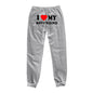 I LOVE MY BOYFRIEND Printed Sweats