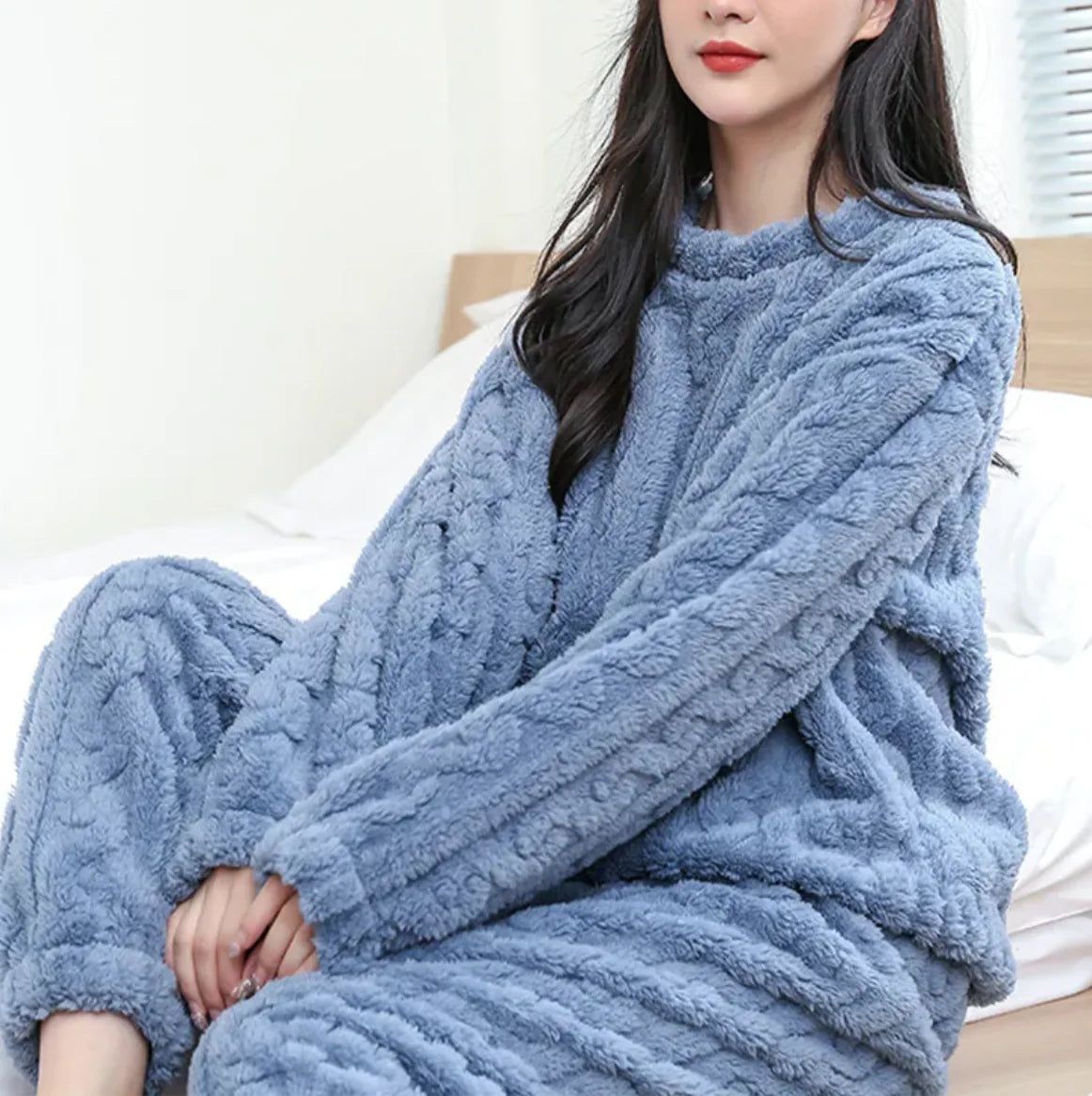 Fluffy Pajama Set