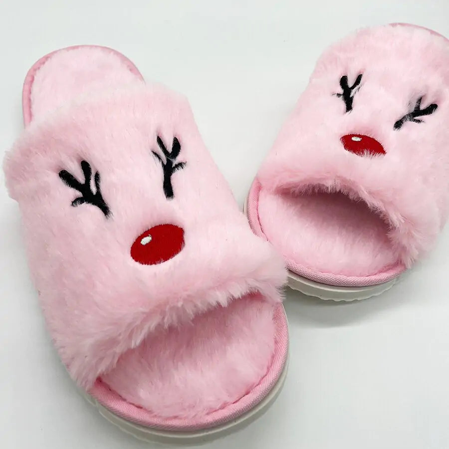 Anti Slip Slippers Pumpkin and Deer
