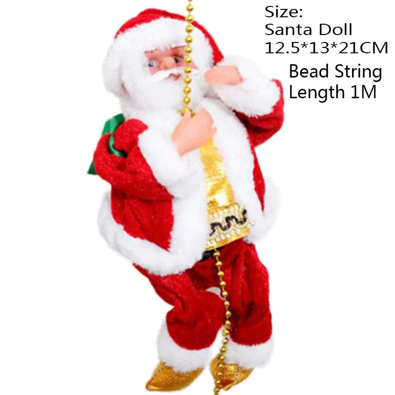 Santa Climbing Ladder Decoration