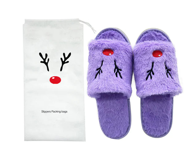 Anti Slip Slippers Pumpkin and Deer