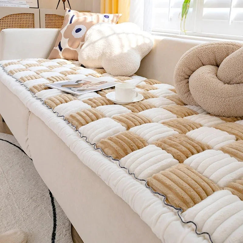 Checkered Sofa Cover