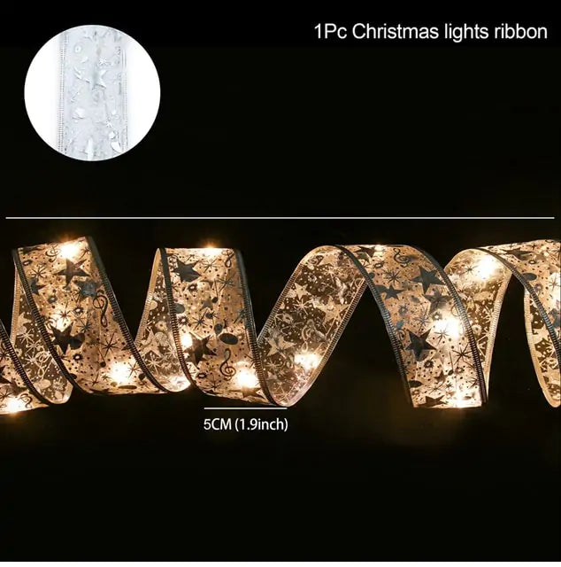 Ribbon Christmas Lights
