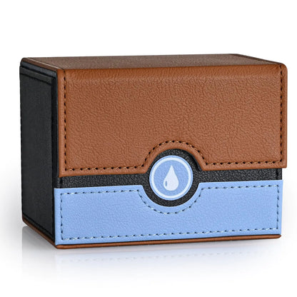 Infinity Guard Card Deck Box Fits 120+ Sleeved Cards (Brown&Blue)
