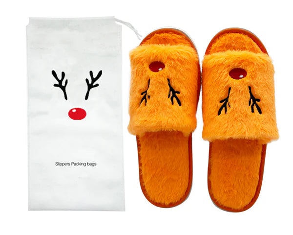 Anti Slip Slippers Pumpkin and Deer