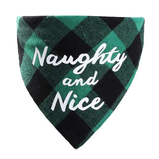 Christmas Plaid Pet Bandanas