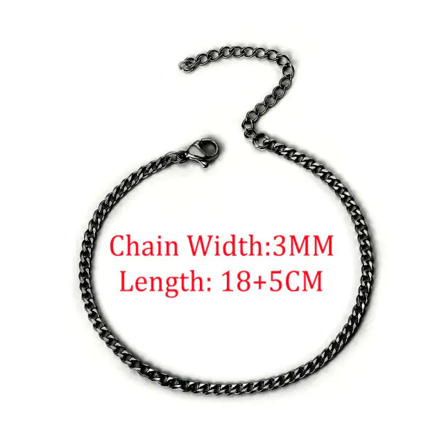 Chain Bracelet Different Widths