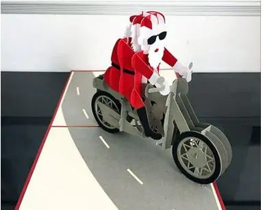 3D Santa Holiday Card