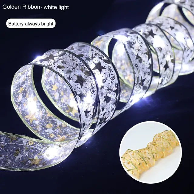 Ribbon Christmas Lights