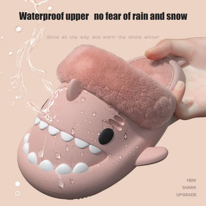 Plush Shark Slippers