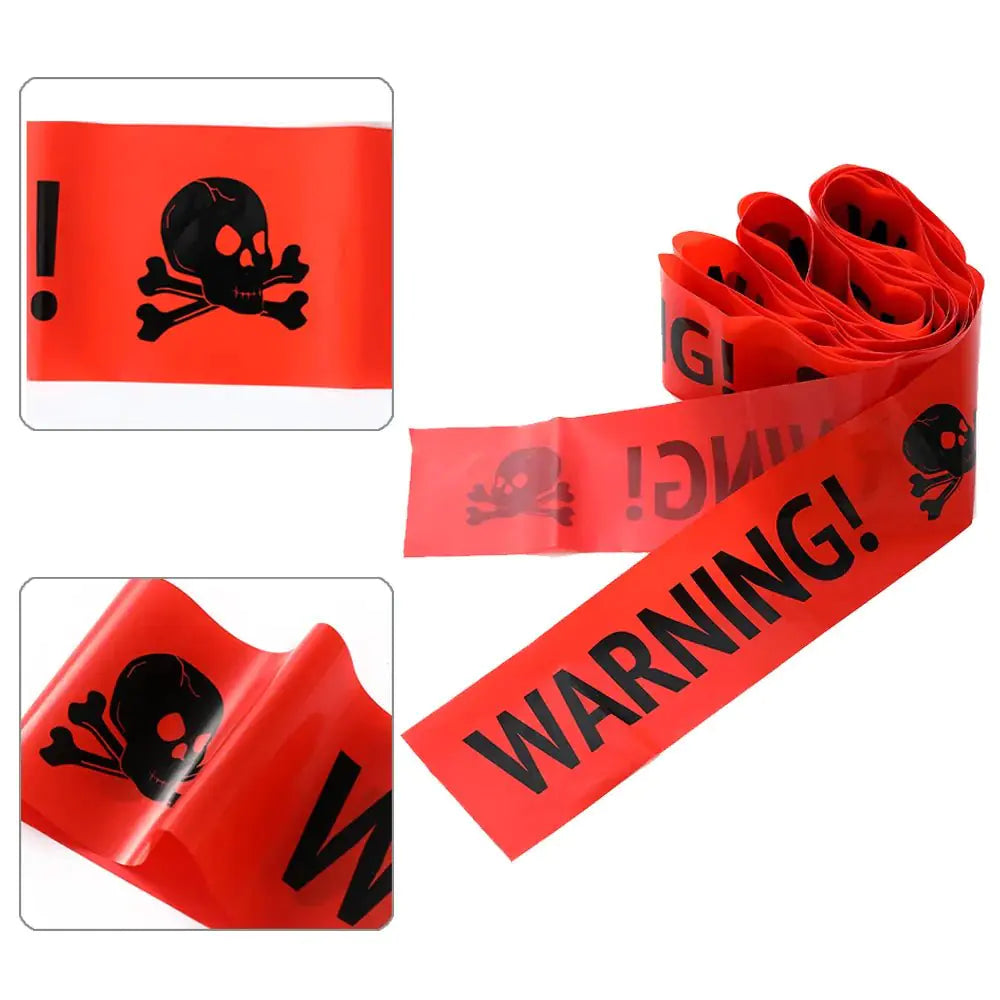 Skeleton Warning Caution Tape Decoration